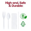 Smarty Had A Party MW Cutlery Kit - Fork, Teaspoon, Milk Straw and Napkin - 1000 Sets - 2 of 4
