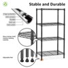 AndMakers 4 Tiers Steel Adjustable Household Shelving Unit (29.5 in. W x 47.2 in. H x 13.7 in. D) - 3 of 4