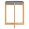 vidaXL Coffee Table Gray 16.1 in.x16.1 in.x19.1 in. Engineered Wood&Solid Wood Pine - 4 of 4