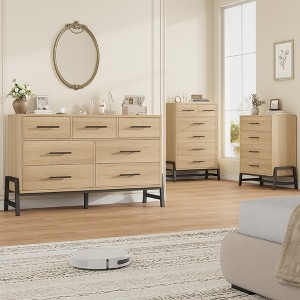 4 Dresser for Bedroom, 38.6" Tall Dresser, Tall Drawer with Storage Freestanding, Wooden Closet Storage Chest for Living Room - 1 of 4
