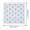 INSPIRE CHIC Women's Floral Printed Cotton Blended Small Square Neck Scarves 1Pc - 3 of 4