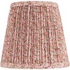 Springcrest 4" Top x 6" Bottom x 5 1/2" High x 5 1/2" Slant Print Lamp Shade Replacement Set of 4 Small Pink Empire Modern Shirred Pleated Clip On - image 4 of 4