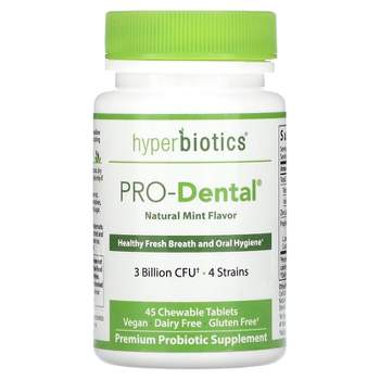 Hyperbiotics PRO-Dental, Natural Mint, 3 Billion CFU, 45 Chewable Tablets