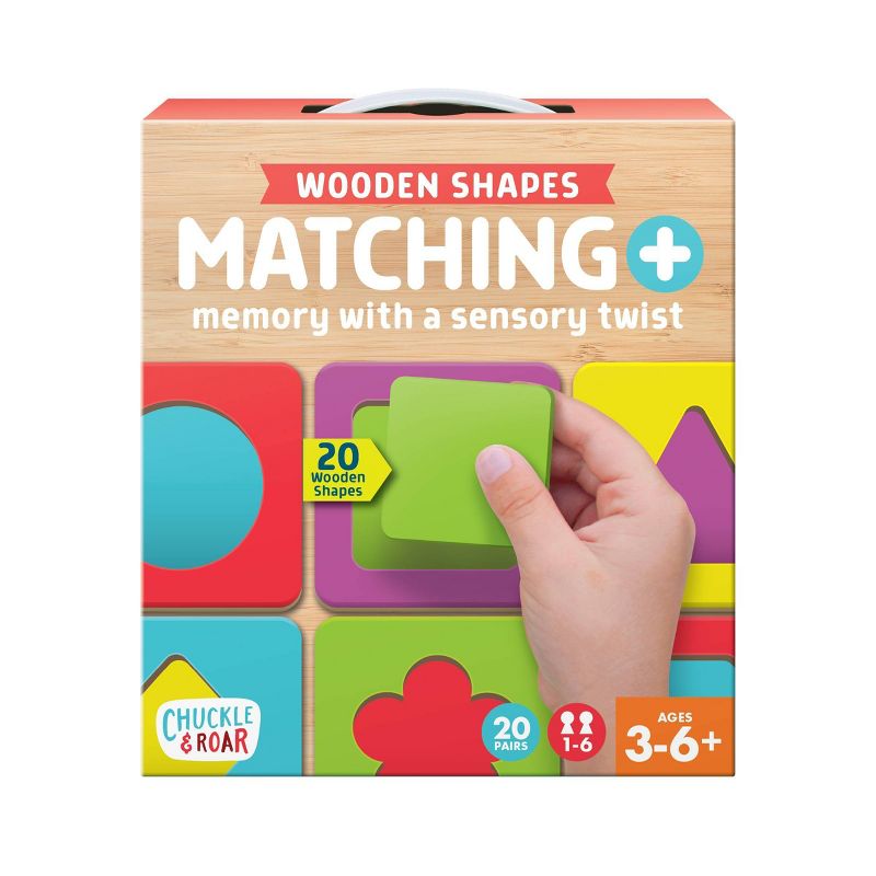 Chuckle &#38; Roar Matching + Wooden Sensory Kids Game, 1 of 15
