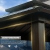 6×10 FT Hardtop Gazebo, Outdoor Gazebo with Double Galvanized Steel Roof, Patio Grill Canopy with 2 Cabinets and Ceiling Hooks-Coolbibila - 3 of 4