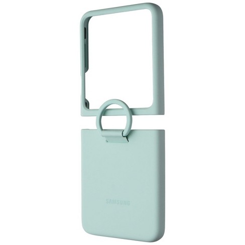 SAMSUNG Official Silicone Cover Case with Ring for Galaxy Z Flip5 - Ocean Green - image 1 of 3