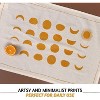 Folkulture Kitchen Towels Set of 3 (18" x 28") Modern Tea Towels or Dish Towels for Drying Dishes 100% Hand Towels for Christmas, Absorbent (Mustard) - 2 of 4