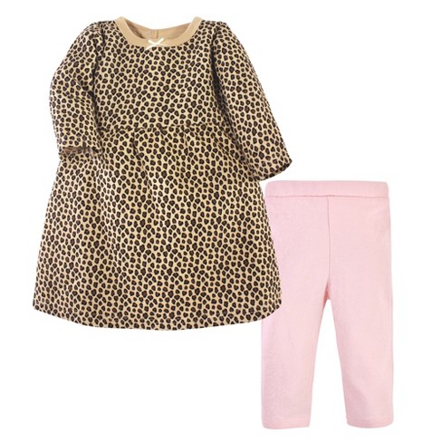 Long-Sleeve Dress & Leggings Set for Toddler Girls