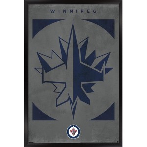 Trends International NHL Winnipeg Jets - Logo 25 Framed Wall Poster Prints - 1 of 4