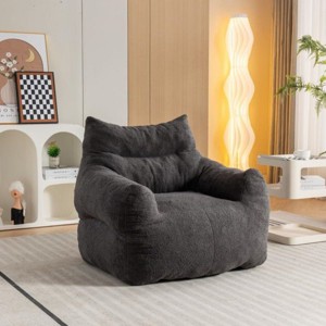 Large Bean Bags For Adults,Lazy Boy Sofas,Teddy Fabric Lazy Sofa Bean Bag Chair,Sponge Filling Bean Bag Couch-Cuddlewood - 1 of 4