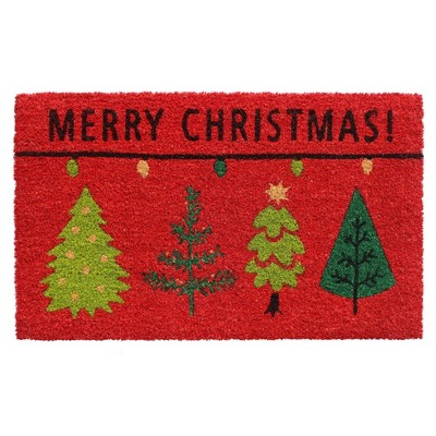 Raj 1'6" x 2'6" Tufted Christmas Tree Merry Christmas Doormat