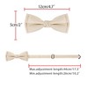 INSPIRE CHIC Men's Jacquard Adjustable Strap Pre-tied Bow Ties for Elegant Wedding - 3 of 4