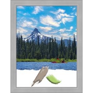 Amanti Art Vista Brushed Nickel Narrow Picture Frame - 1 of 4
