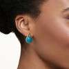 Ross-Simons Turquoise Bead Trio Earrings in Sterling Silver and 14kt Yellow Gold - 2 of 4