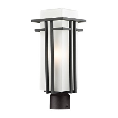 1 Light Outdoor Post Sconce Oil Rubbed Bronze - Aurora Lighting