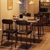 5-Piece Dining Table Set with Upholstered Chairs, Space-Saving Kitchen Table for Small Spaces - 4 of 4