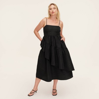 Women's Tiered Ruffle Midi Tank Dress -  kate spade new york x Target Black