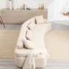 139"W 4-Seater Sectional Sofa Sleeper Sofa Bed with ARC Armrests, Double Backrests and Pillows, No Assembly Required-ModernLuxe - 3 of 4
