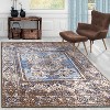 Vintage Traditional Medallion Scroll Non-Slip Washable Indoor Runner or Area Rug by Blue Nile Mills - image 2 of 4