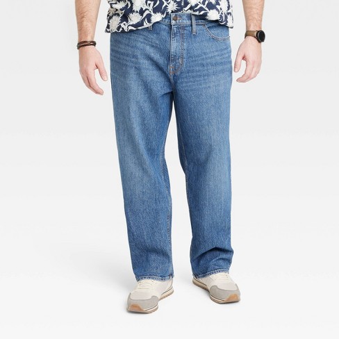 Men's Big & Tall Fit Jeans - Goodfellow Medium Wash 42x36 : Target