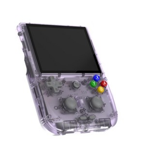 Voacle RG405V Retro Handheld Game Console , 4.0 Inch IPS Screen Android System Built-in 128G TF Card No Game Crad(Transparent Purple) - 1 of 3