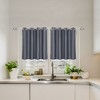 PiccoCasa Window Rod Pocket Valance Thermal Insulated Curtain Panels 2Pcs - 3 of 4