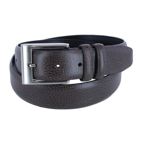 TB795 - Men's diamond woven stitched feather edge leather belt