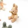 TopComfy Baby and Toddler Learning Toys Knitted Stuffed Bunny Soft Toy Soft Knitted Yarn Short Plump Ears Baby Toy For Toddlers, Beige, 9"*6"*5" - 2 of 4