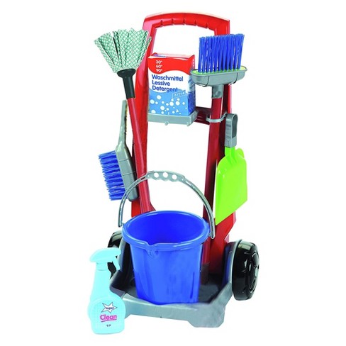 Theo Klein Realistic Creative Imaginative Play Premium Cleaning Trolley Toys with Multiple Accessories and Extra Tools for Kids Ages 3 and Up - image 1 of 4