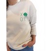 Women's Hazel Xoxo Clover Sweatshirt - OAT COLLECTIVE - 3 of 4