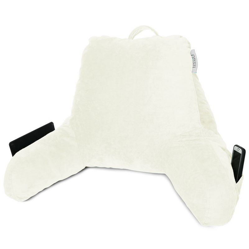 Nestl Memory Foam Reading Pillow, Reading & Bed Rest Pillow for Bed with Pockets, 3 of 6