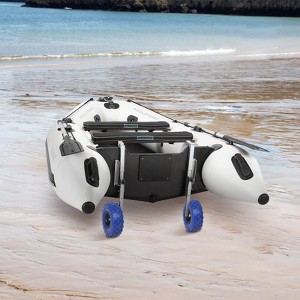 300LBS Boat Launching Wheels Stainless Steel Transom Launching Wheel Dolly with 10" Wheel Set for Inflatable Boat & Aluminum Boat - 1 of 4