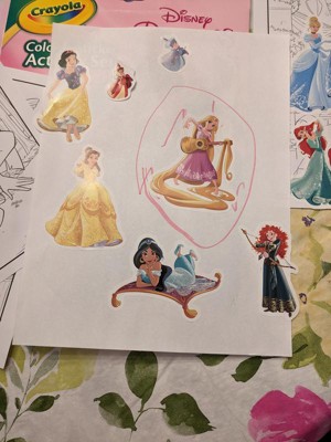 5pc Set Disney Princess Coloring Book Crayons Markers Colored Pencils  Stickers