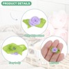 Unique Bargains Mini Ribbon Roses Fabric for Crafts Wedding 100 Pcs - 2 of 4
