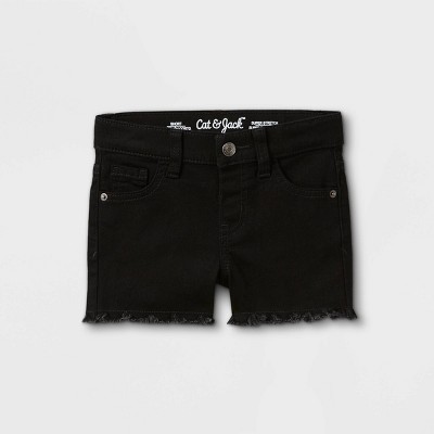 Target black store denim shorts