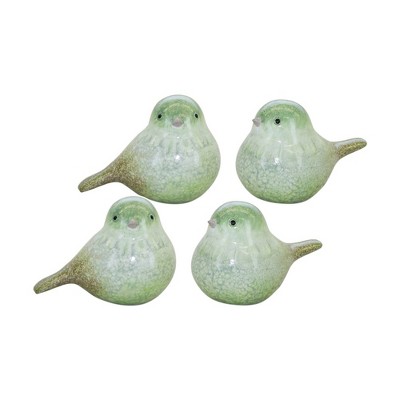 Melrose Terracotta Bird Figurine (Set of 4)