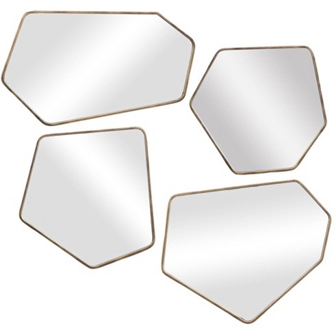 Uttermost Asymmetrical Vanity Decorative Accent Wall Mirrors Set Of 4 ...