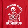 Men's - Instant Message - I Found This Humerus Long Sleeve Graphic T-Shirt - 2 of 4
