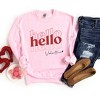 Simply Sage Market Women's Graphic Sweatshirt Hello Valentine Stacked - 3 of 4