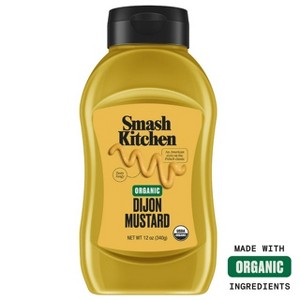 Smash Kitchen Organic Dijon Mustard, 12 oz Bottle, Pack of 2 - 1 of 4