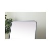 Elegant Lighting Soft Corner Metal Rectangle Full Length Mirror 30x60 Inch in Silver - 4 of 4