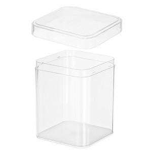 Unique Bargains Square Cube Clear Acrylic Box with Lid for Candy Tiny Jewelry Display - 1 of 4