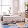 KTMBDW Twin Size Wood Platform Bed Frame, Single Bed with Headboard, No Box Spring Needed Panel Bed, Wood Slat Support Mattress Foundation - 4 of 4