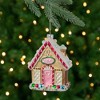 Northlight 4.5" Glittered Gingerbread House Glass Christmas Ornament - 2 of 4