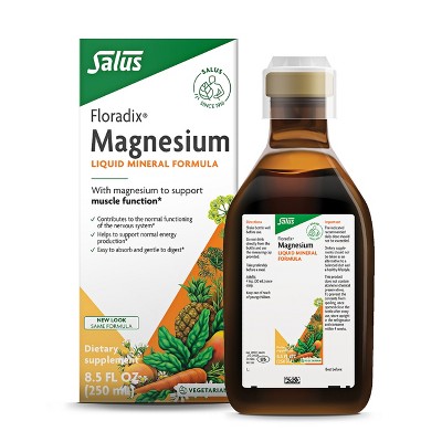 Floradix Magnesium - Liquid Herbal & Mineral Supplement for Bone Support, Digestive Health* & More - Vegetarian, Non-GMO