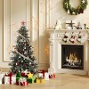 COZONY 4.5/6.5/7.5/9ft Pre-lit Artificial Christmas Tree, Spruce Prelit Tree with Warm White Lights - 4 of 4