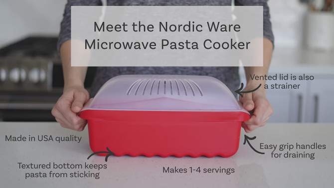 Nordic Ware Microwave Pasta Cooker, 2 of 7, play video