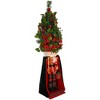 Kurt Adler LED Glowing Plaid Christmas Tree Nutcracker, 36" - 2 of 3