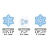 Big Dot of Happiness Blue Snowflakes - Paper Straw Decor - Winter Holiday Party Striped Decorative Straws - Set of 24 - 2 of 4