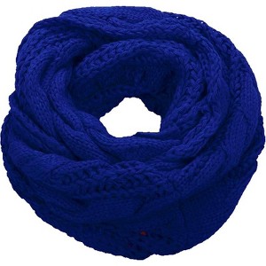Zuppad Womens Thick Ribbed Knit Winter Infinity Circle Loop Scarf - 1 of 4